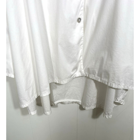 Bryn Walker Mirren Poplin Collared Button Front Oversized White Shirt 3X USA - Picture 7 of 12
